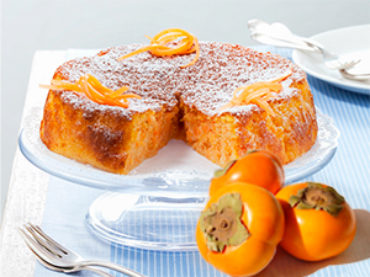 Contro i malanni di stagione, la Kaki Cake con tanta vitamina C
