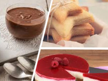 Natale dolce e leggero, con 3 delizie gluten free: mousse au chocolat, biscottini, e cheesecake