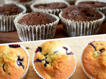Black & white muffin, per un San Valentino butter and sugar free