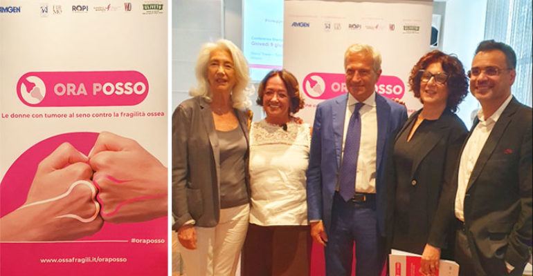 “Ora pOSSO”… sensibilizzare sulla fragilità ossea le donne con tumore al seno