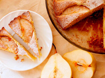 Fare il pieno di energia senza grassi, con la fat-free pear cake