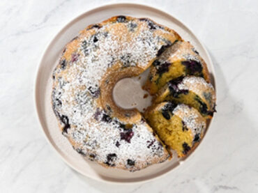 Plumcake al mirtillo nero super vegan