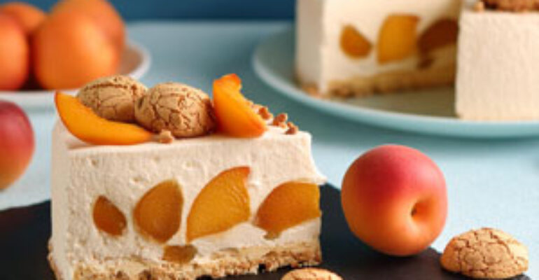 Semifreddo pesche e amaretti